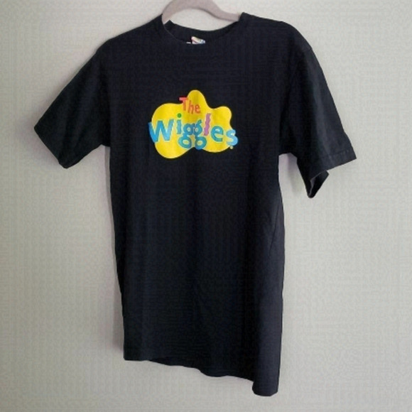 Official The Wiggles Merch Black Tee Shirt - Picture 1 of 5